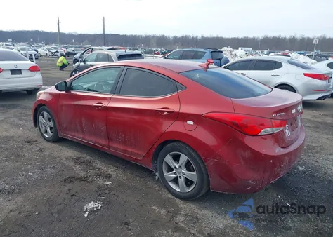 2011 Hyundai Elantra Gls (Ulsan Plant) z USA, uszkodzony, nr VIN KMHDH4AEXBU148160